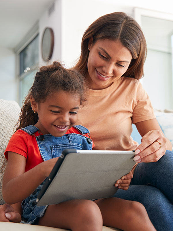 Mother and daughter, family services